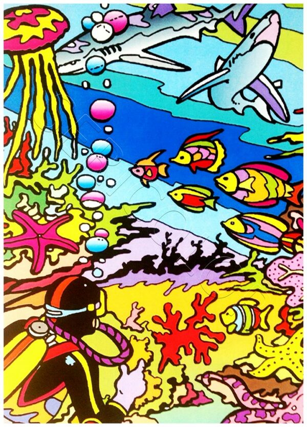 PLONGEUR ET REQUINS