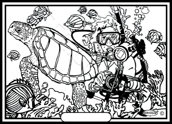 PLONGEUR TORTUE