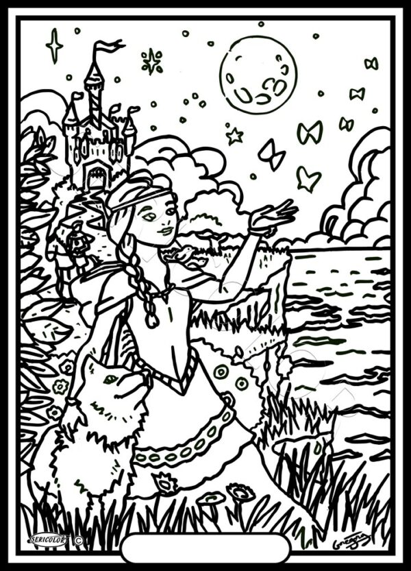 PRINCESSE ET SON CHIEN