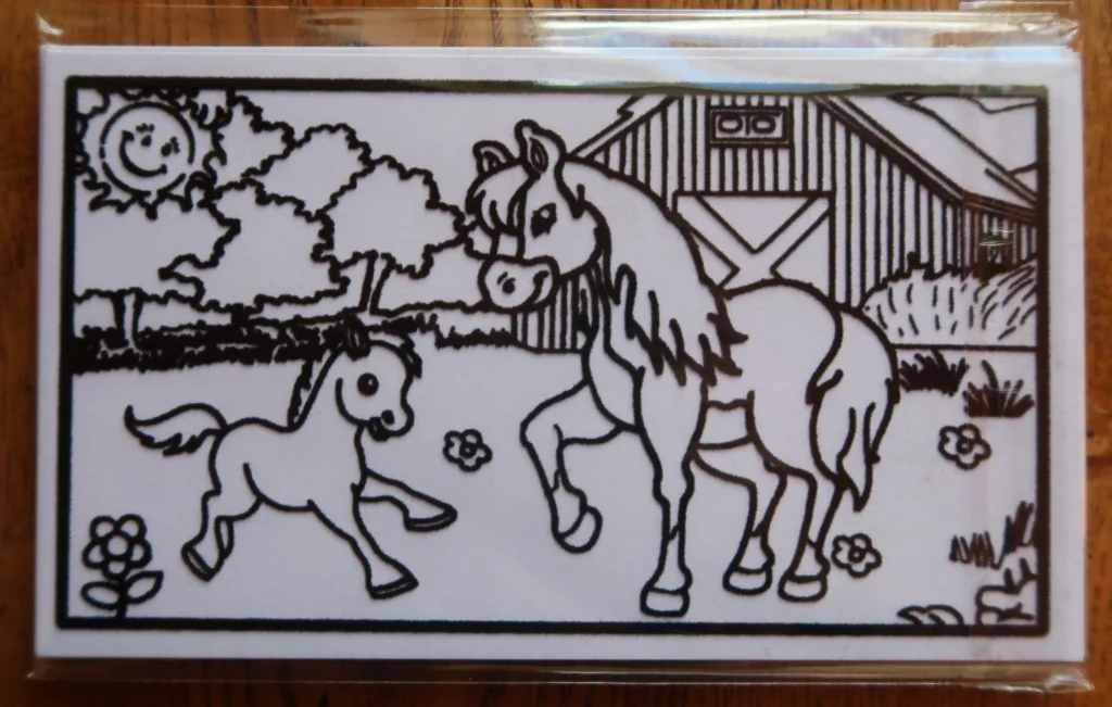 CARD SERICOLOR - CHEVAUX