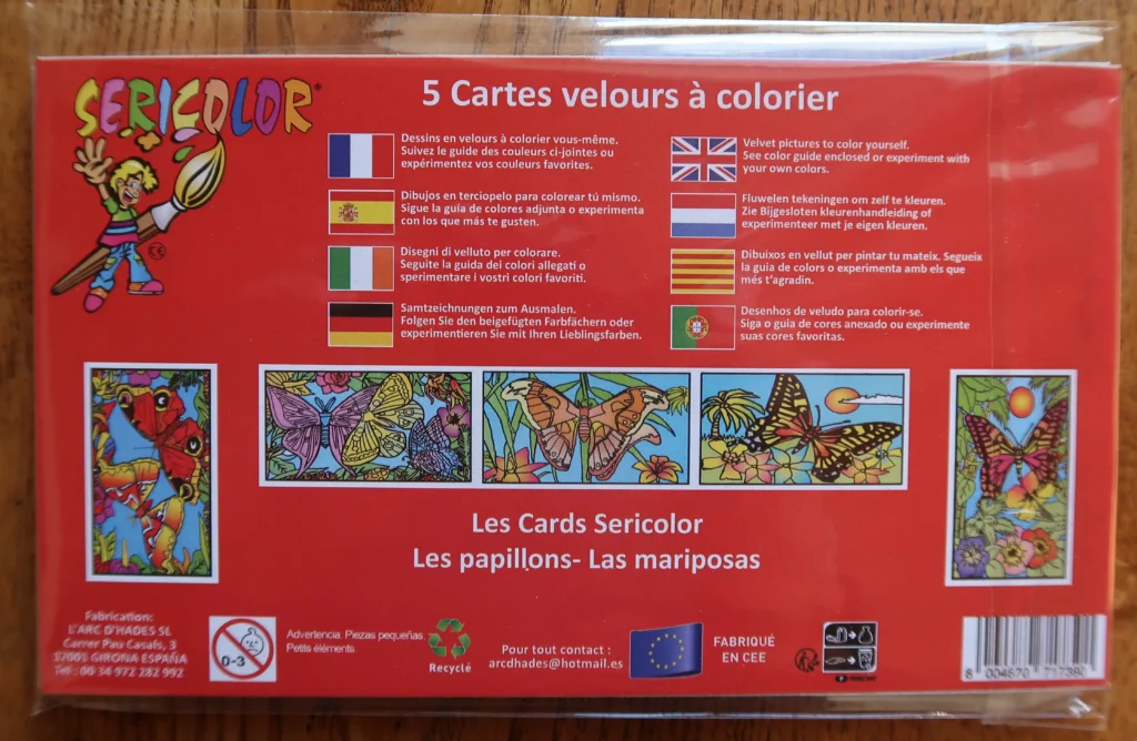 CARD SERICOLOR - PAPILLONS