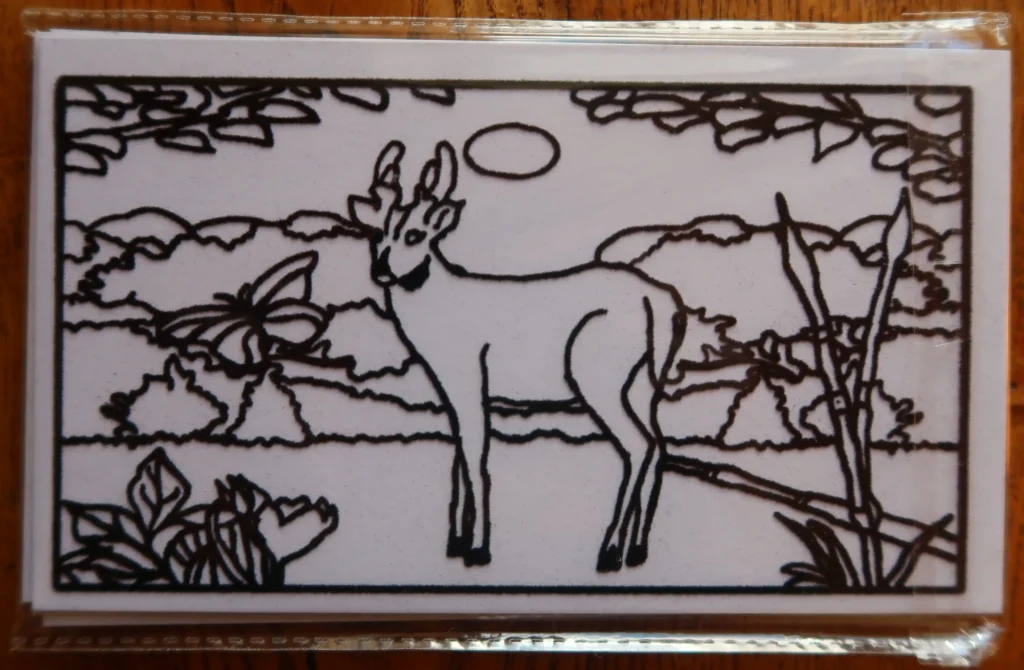 CARD SERICOLOR - ANIMAUX SAUVAGES VOLUME 3