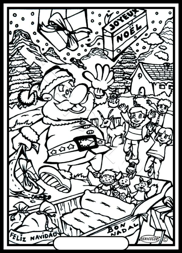 PÈRE NOEL ET SON TRAINEAU