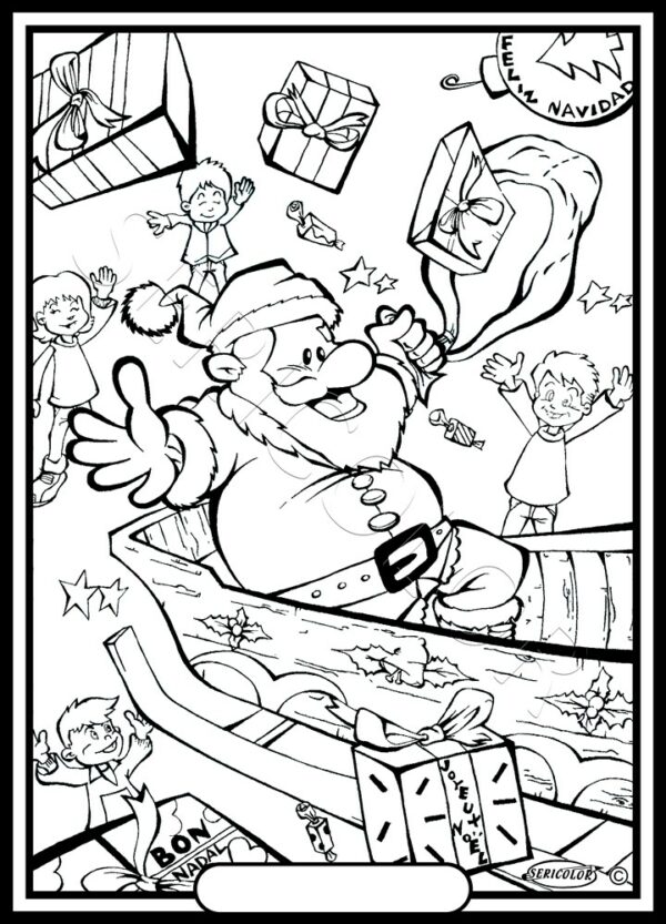 PÈRE NOEL ET SON TRAINEAU