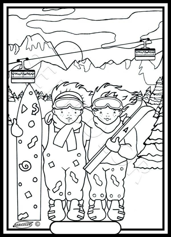 ENFANTS AU SKI