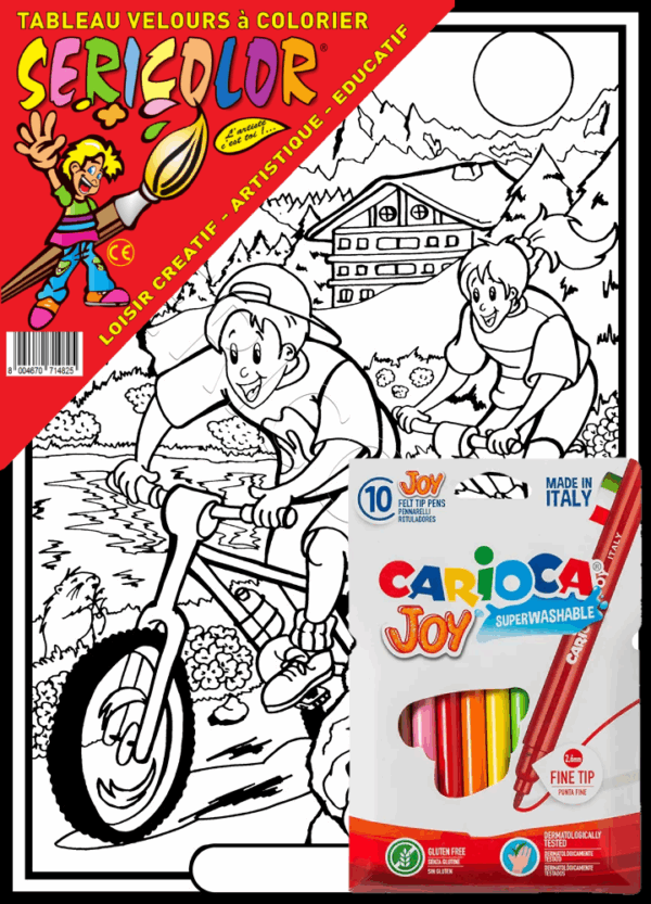 ENFANT BICYCLETTE EN MONTAGNE