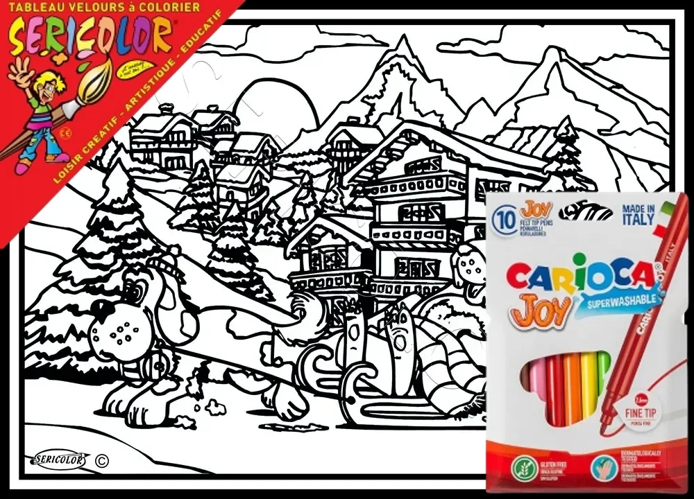 CHALETS ET MONTAGNES ENNEIGÉS – Image 1