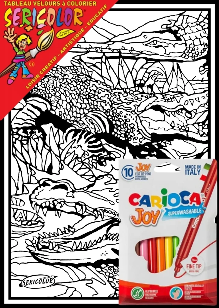 TABLEAU SERICOLOR - CROCODILE