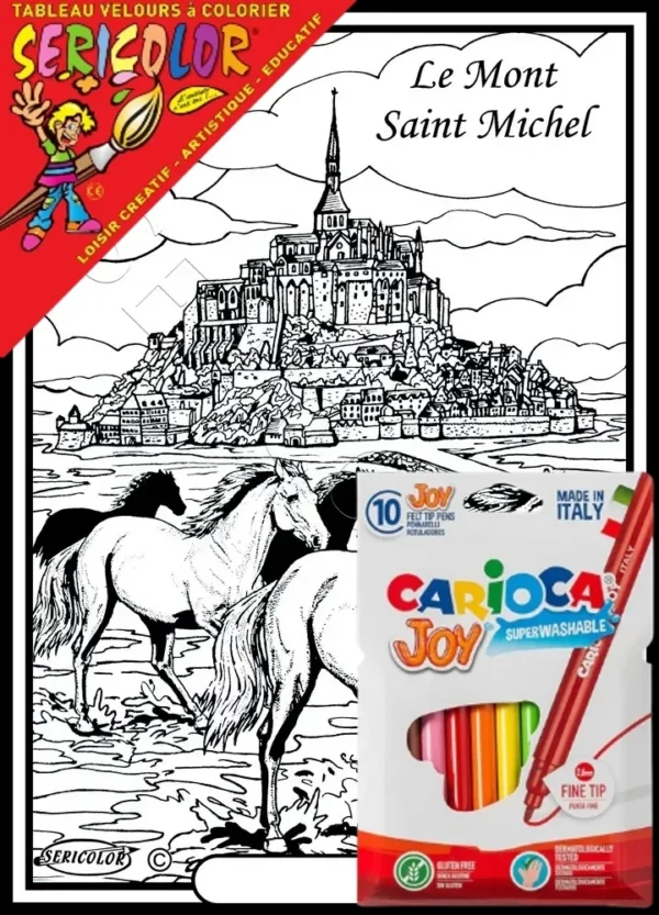 MONT SAINT MICHEL CHEVAUX