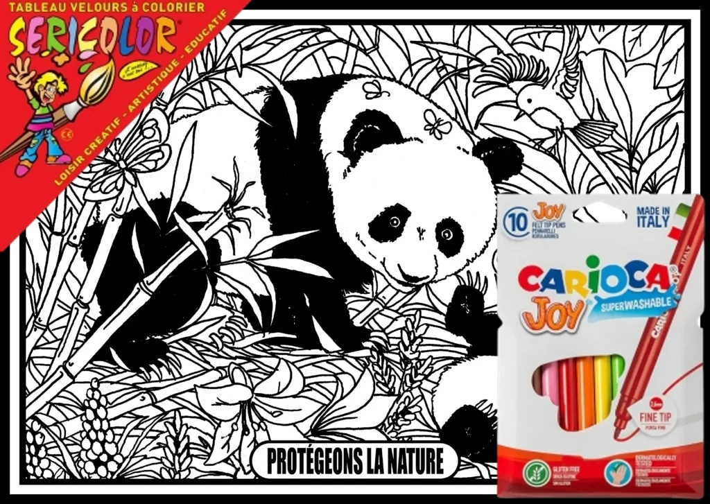 TABLEAU SERICOLOR - PANDA