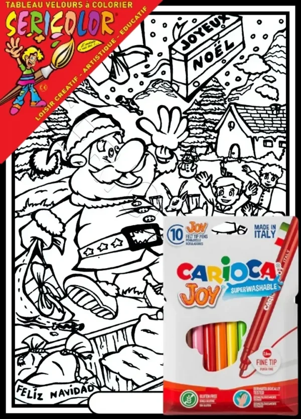 PÈRE NOEL ET SON TRAINEAU