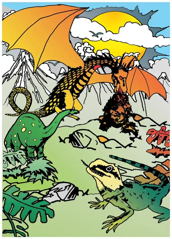 DRAGON CRACHANT DU FEU