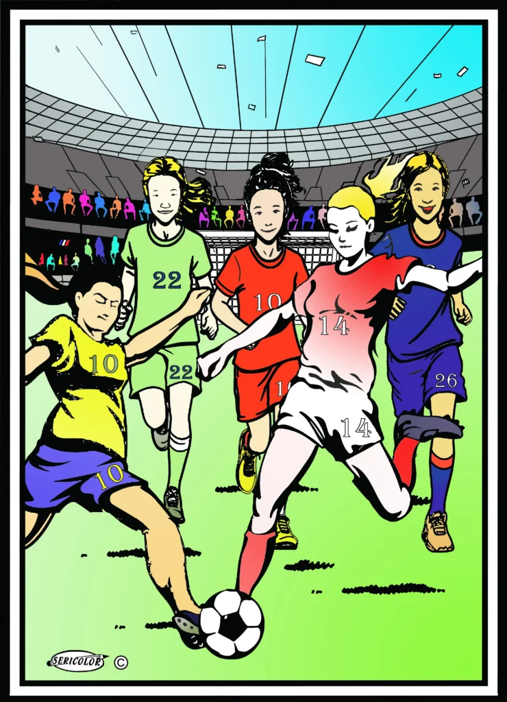 TABLEAU SERICOLOR - FOOT FEMININ