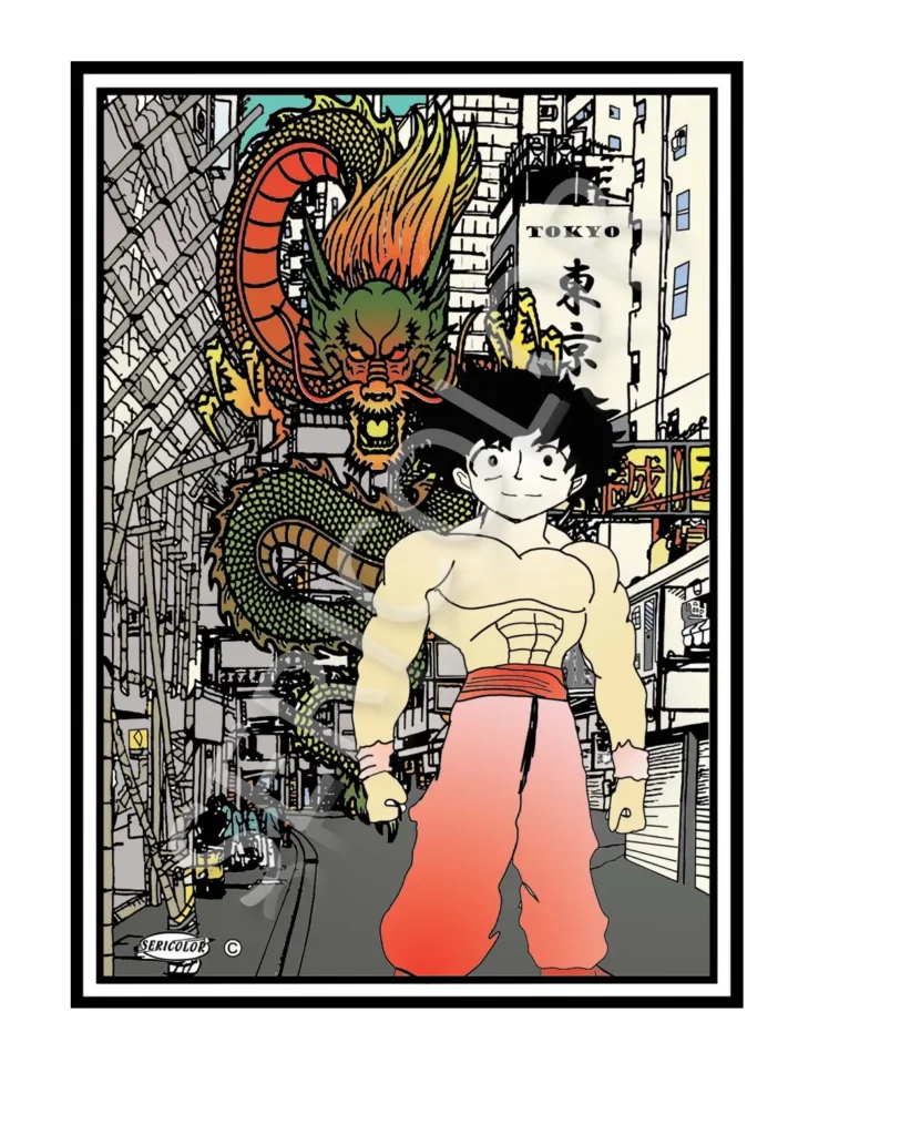TABLEAU SERICOLOR - MANGA GARCON