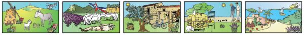 LOT DE TABLEAUX SERICOLOR - PROVENCE