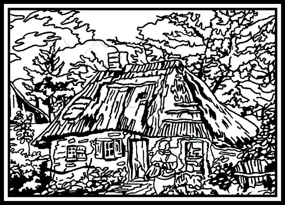 TABLEAU SERICOLOR - CHAUMIERE DE VAN GOGH – Image 1